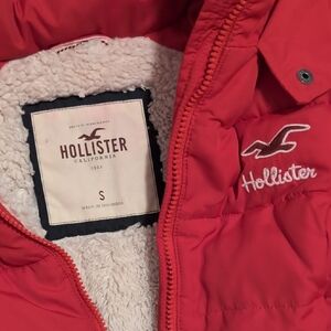 Hollister Vibrant Red Quilted Jacket